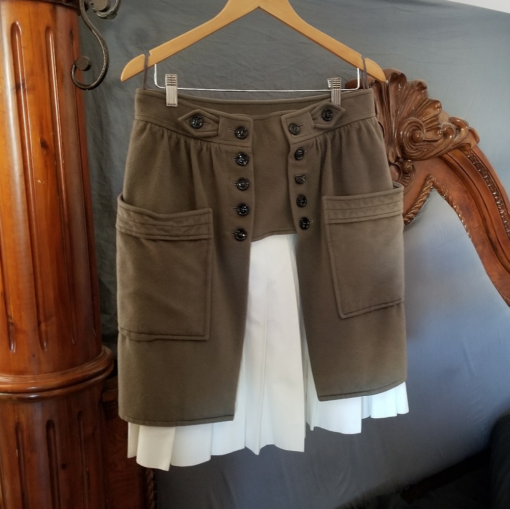 YVES SAINT LAURENT Cashmere Rive Gauche Skirt